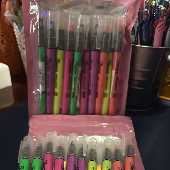 Sharpie Highlighter Clear View w/see through Chisel Tip 10CT NEW - Picture 5 of 9
